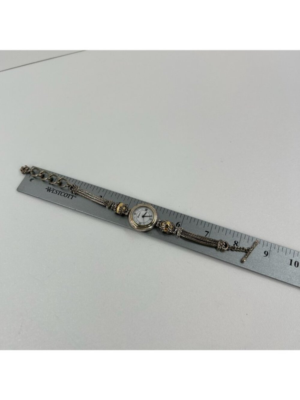 Brighton Del Sol Womens Watch Toggle Clasp Japan Movement Two Tone Silver Gold - Picture 11 of 11